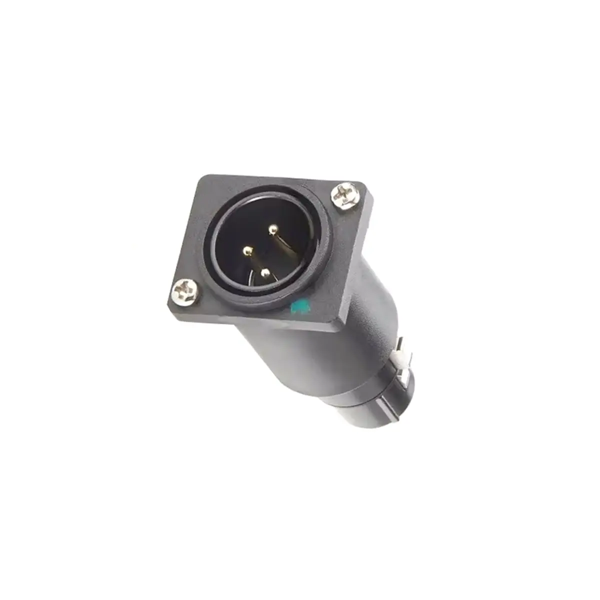 ABIU XLR 3Pin Male to Female Connector Extender Flange Chassis Panel Mount Bulkhead Adapter for DMX512 Stage Light