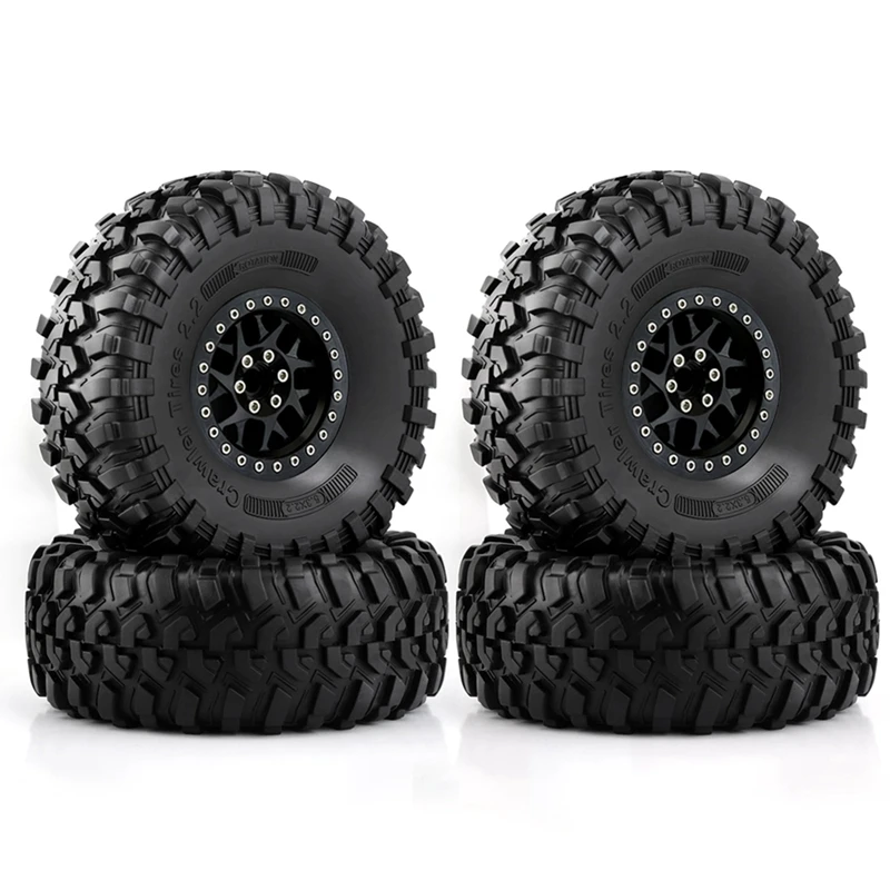 

4 Pcs RC Car Black Accessories 135Mm 2.2Inch For 1/8 1/10 RC Crawler Car Axial SCX10 Wraith RR10 Capra Traxxas TRX4