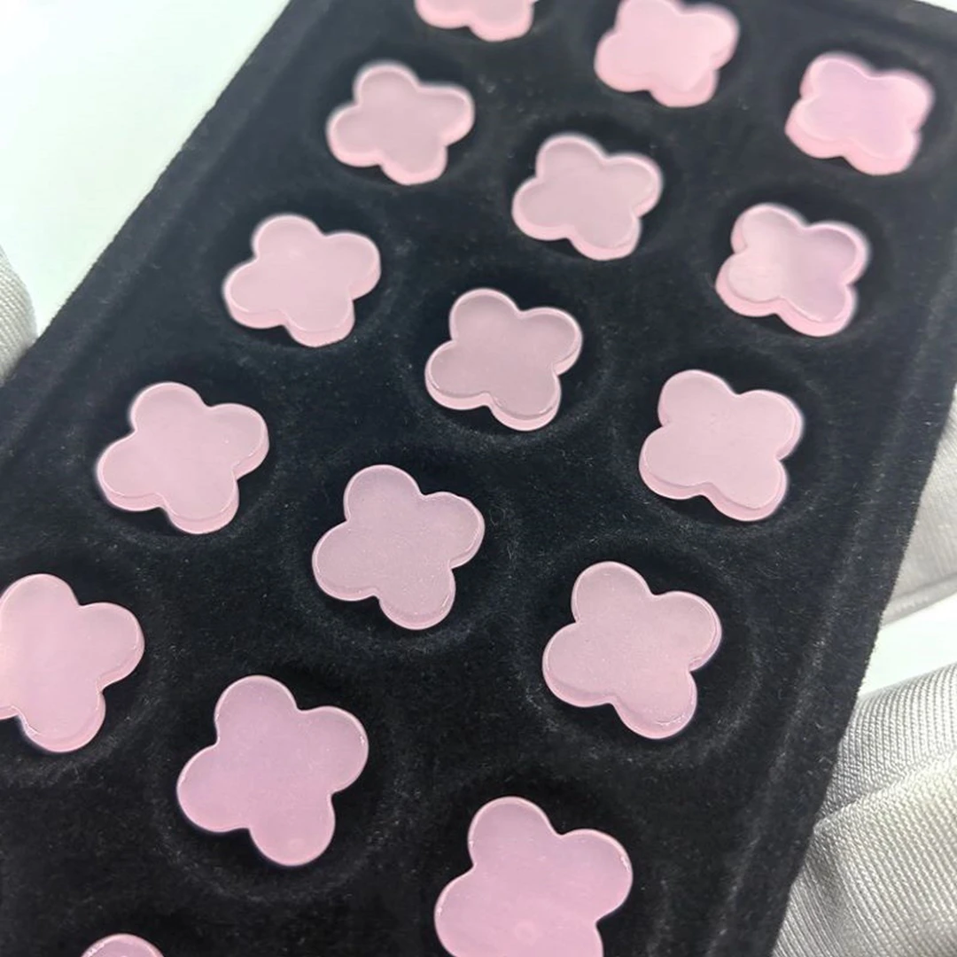 200-pz-lotto-12x2mm-rosa-cristallo-sintetico-pietra-preziosa-fiore-a-quattro-foglie-per-gioielli-fai-da-te