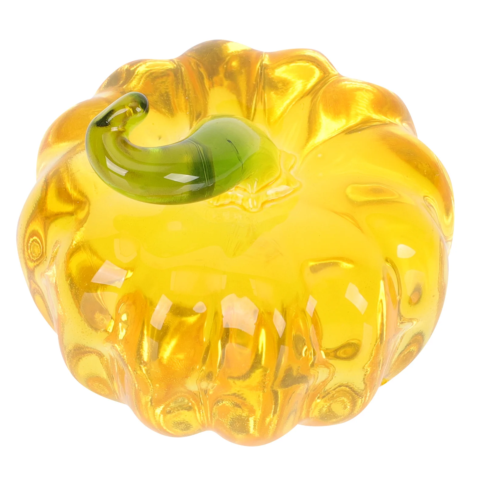 

Vivid Crystal Pumpkin Desktop Ornament Rock Crystal Pumpkin Crafts Decoration for Bedroom Living Room Table