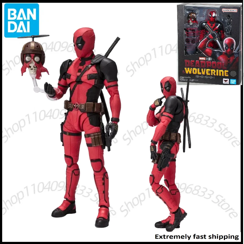 Disponibile originale Bandai SHFiguarts SHF Deadpool & Wolverine Movie Deadpool Animazione Action Figure Toy Gift Model Collection