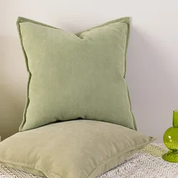 INS Solid Sofa Cushion Cover 45x45/50x50/60x60/65X65cm Decorative Throw Pillow Case for Car Seat Chair Bed Couch Home Room Decor