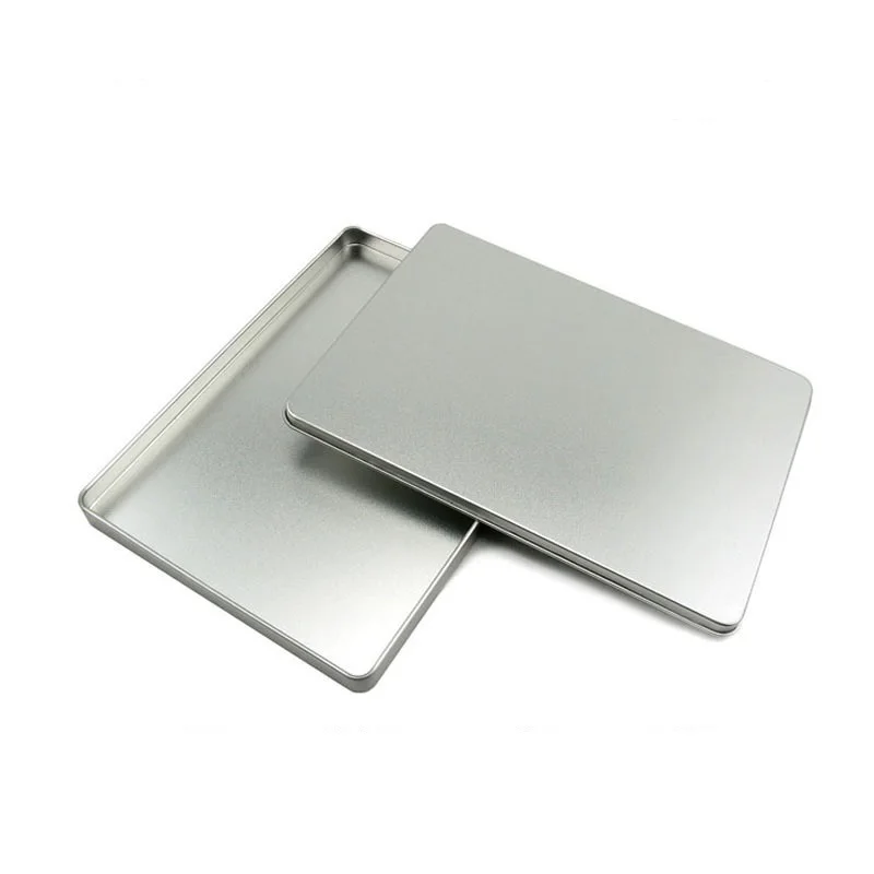 

Size:157X113X12mm silver rectangle card box jewelry tin box metal gift box