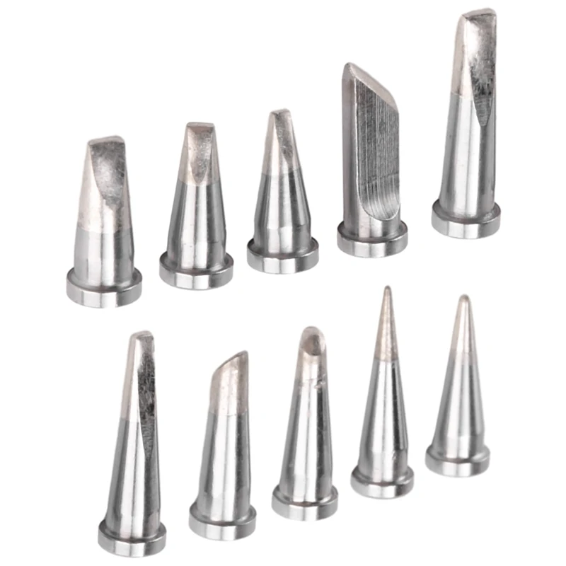 10Pcs Durable Soldering Tip Set For Weller WSD81 WD1000 WSP80 WP80 LT Soldering Station