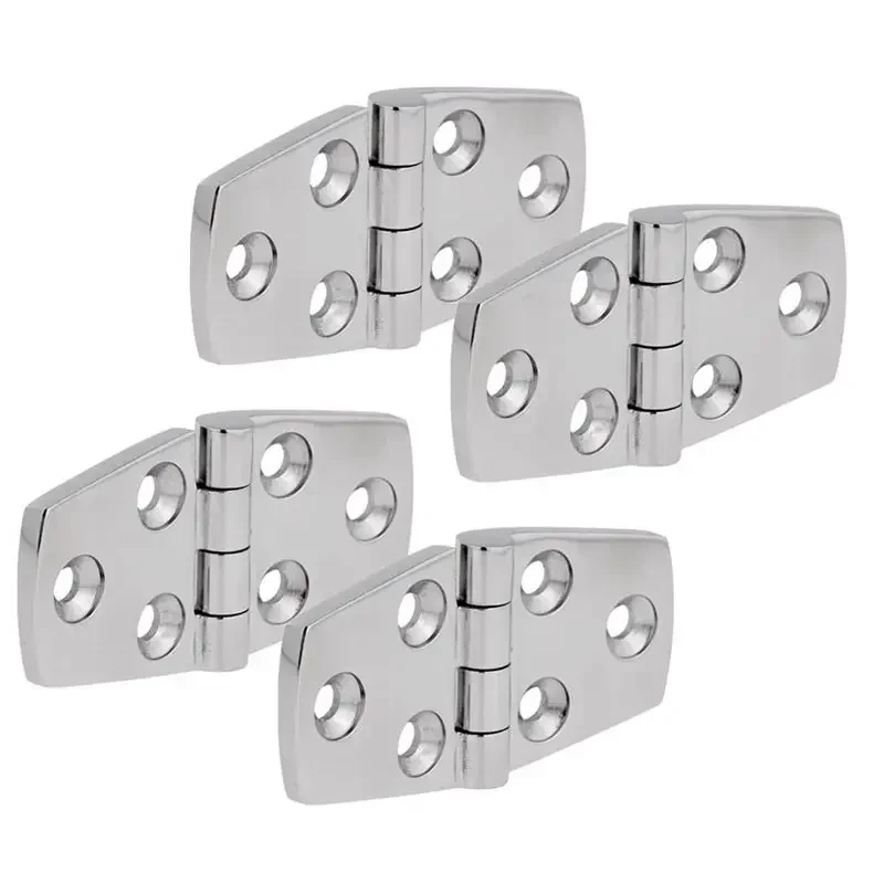 Marine 4 Pieces Stainless Steel Strap Hinge By Hinge For Marine Boat Yacht 76X38 Mm Rafting Boating Accessories Boat Marine