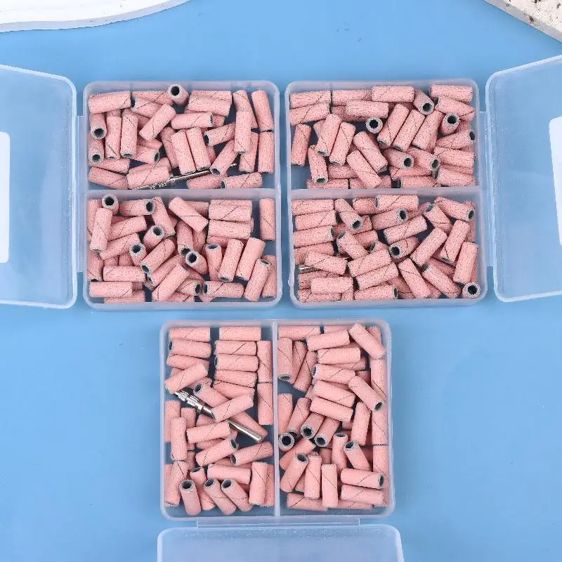 3,1mm 80 stücke Mini Nagel Schleifbänder Elektrische Maschine Nagel Bohrer Bits Acryl Polish Remover Dateien Nägel Zubehör Werkzeug