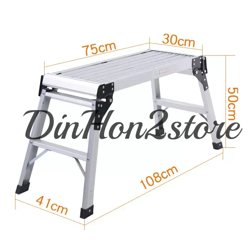 Multi Functional Aluminum Alloy Household Car Wash Stool Decoration Portable Folding Tool Climbing Platform Two-step Ladder