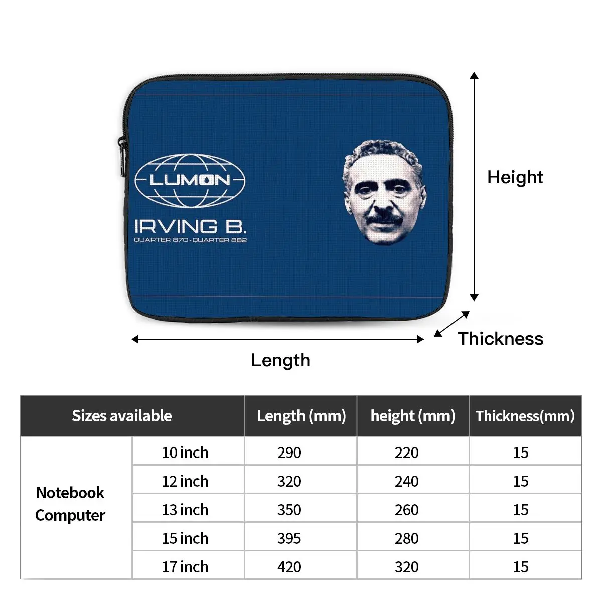 ايرفينغ ب. حقيبة كمبيوتر محمول من Severance مقاس 10 12 13 15 17 بوصة حقيبة كمبيوتر محمول حقيبة مضادة للصدمات