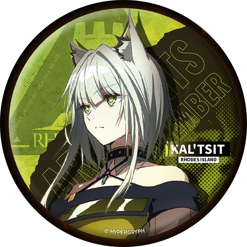 58mm 게임 Arknights Talulah Arutorias Amiya Rosmontis Buldrokkas'tee 코스프레 의상 배지 핀 SPTE Tinplate Brooch Prop Gilf