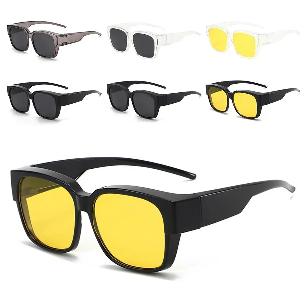 UV Protection for Driving Riding Sun Glasses Wrap Around Square Shades Polarized Fit Over Glasses Sunglasses