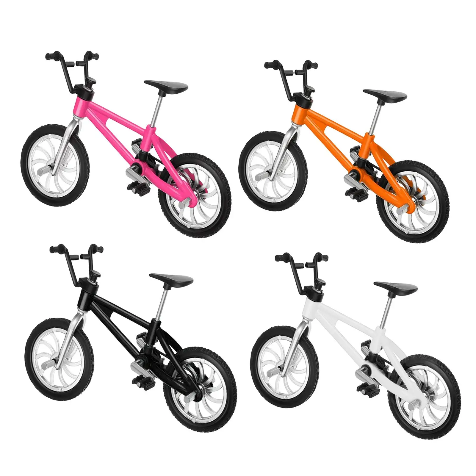 Novelty Finger Bike Alloy Racing Bicycle Crafts for Cake Topper Collectible