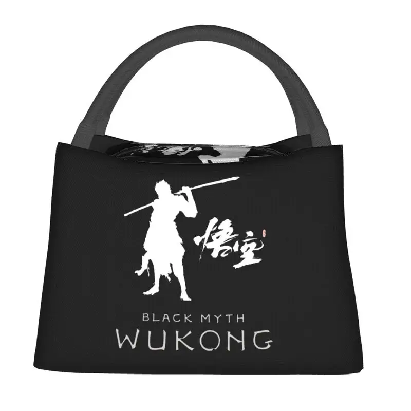 

Custom Black Myth Wukong Insulated Lunch Tote Bag for Women Resuable Thermal Cooler Bento Box Work Travel