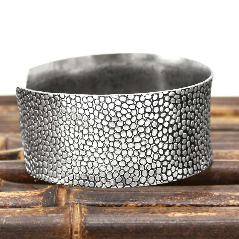 Women Cuff Bracelet Tibetan Silver Fashion Carving Vintage Boho Ethnic Bracelet Exaggerated Wide Bohemian Bracelets Female