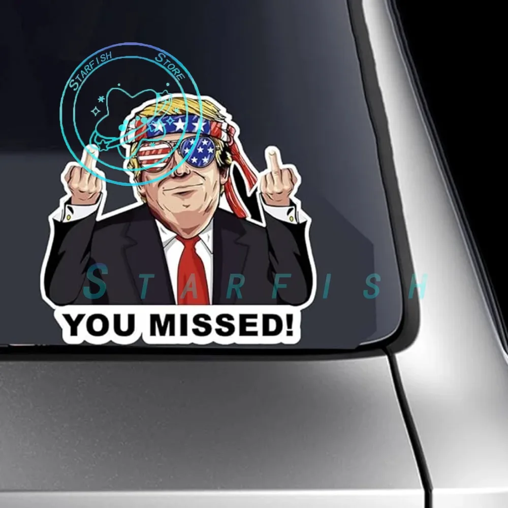 Trump Victory Gesture Stickers Car Window Stickers (Trump Victory) PVC Material Waterproof Sunscreen