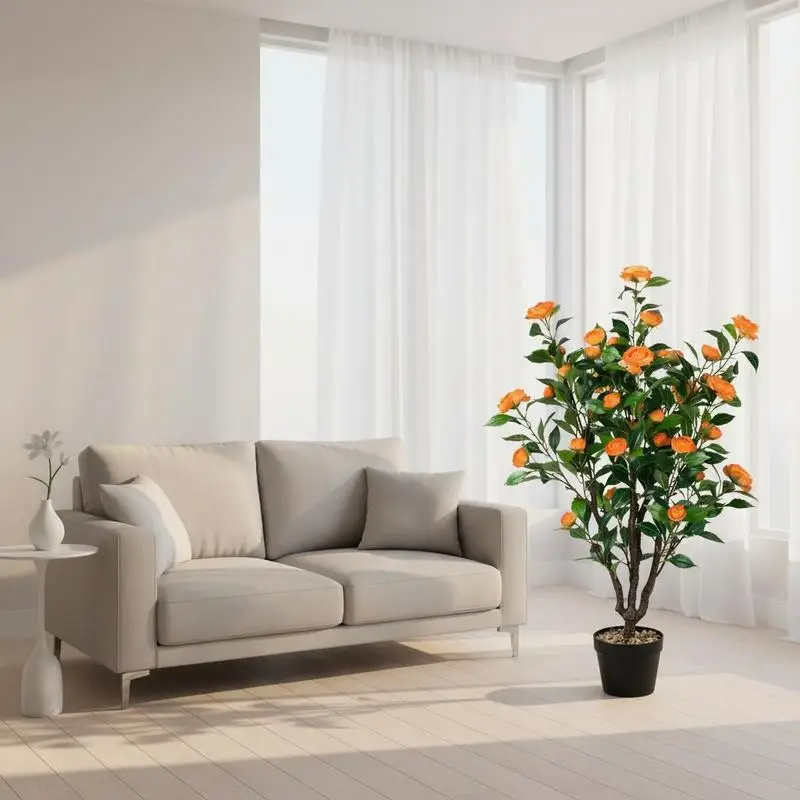 

3.3 Feet Artificial Camellia Tree for Indoor and Outdoor