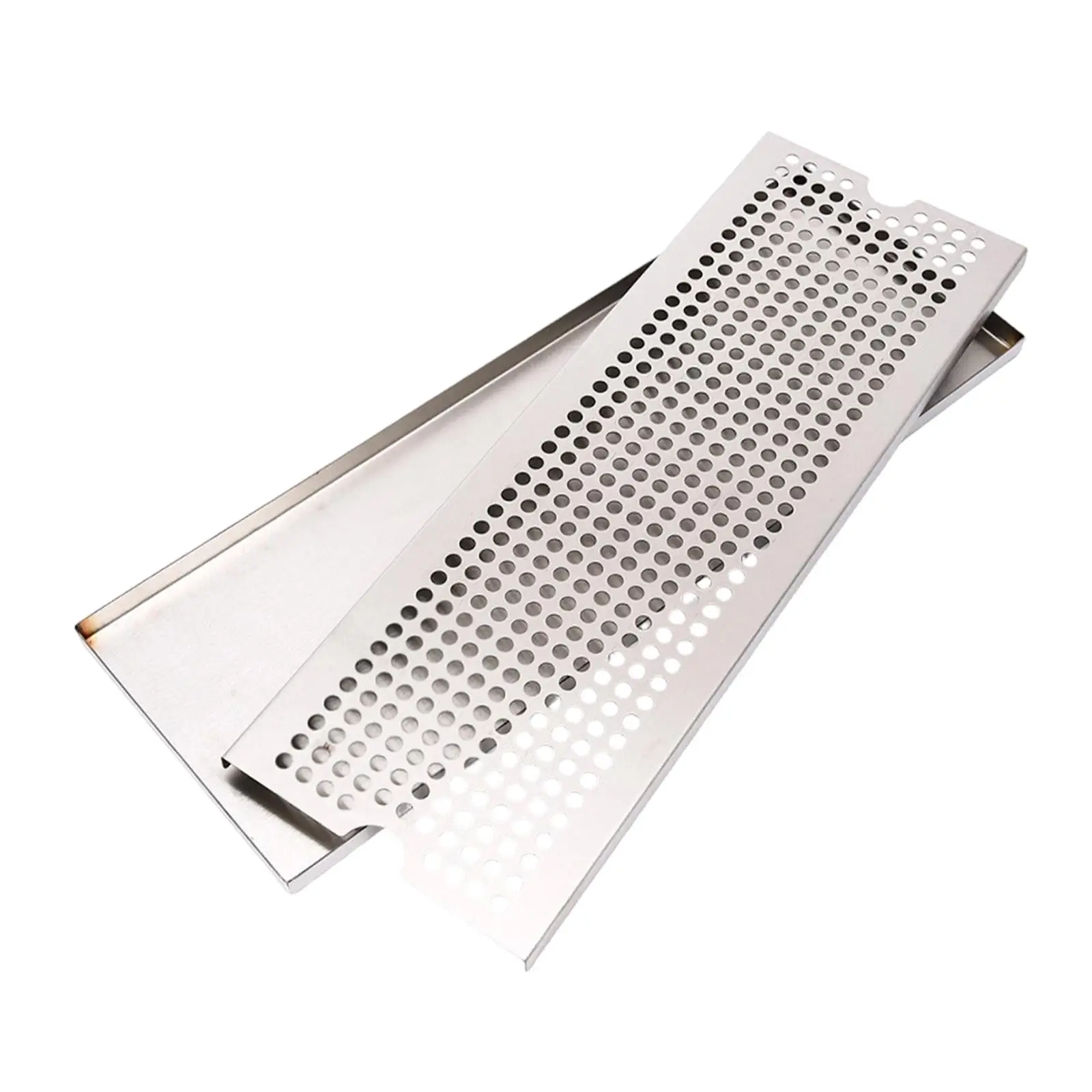 Silver Serving Tray Stainless Steel Water Catching Drip Pan for Kitchen Bar Restaurant Kungfu Tea