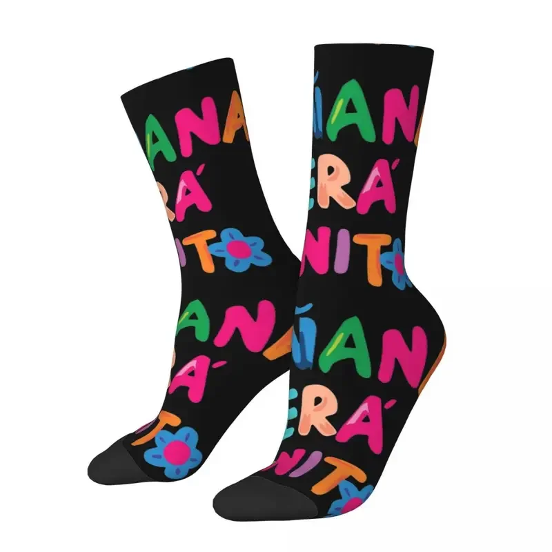 Chaussettes d'équipage en polyester pour unisexe, chaussettes de sport de musique, Y2K, MANANA, Karol G, Bichota, décontracté