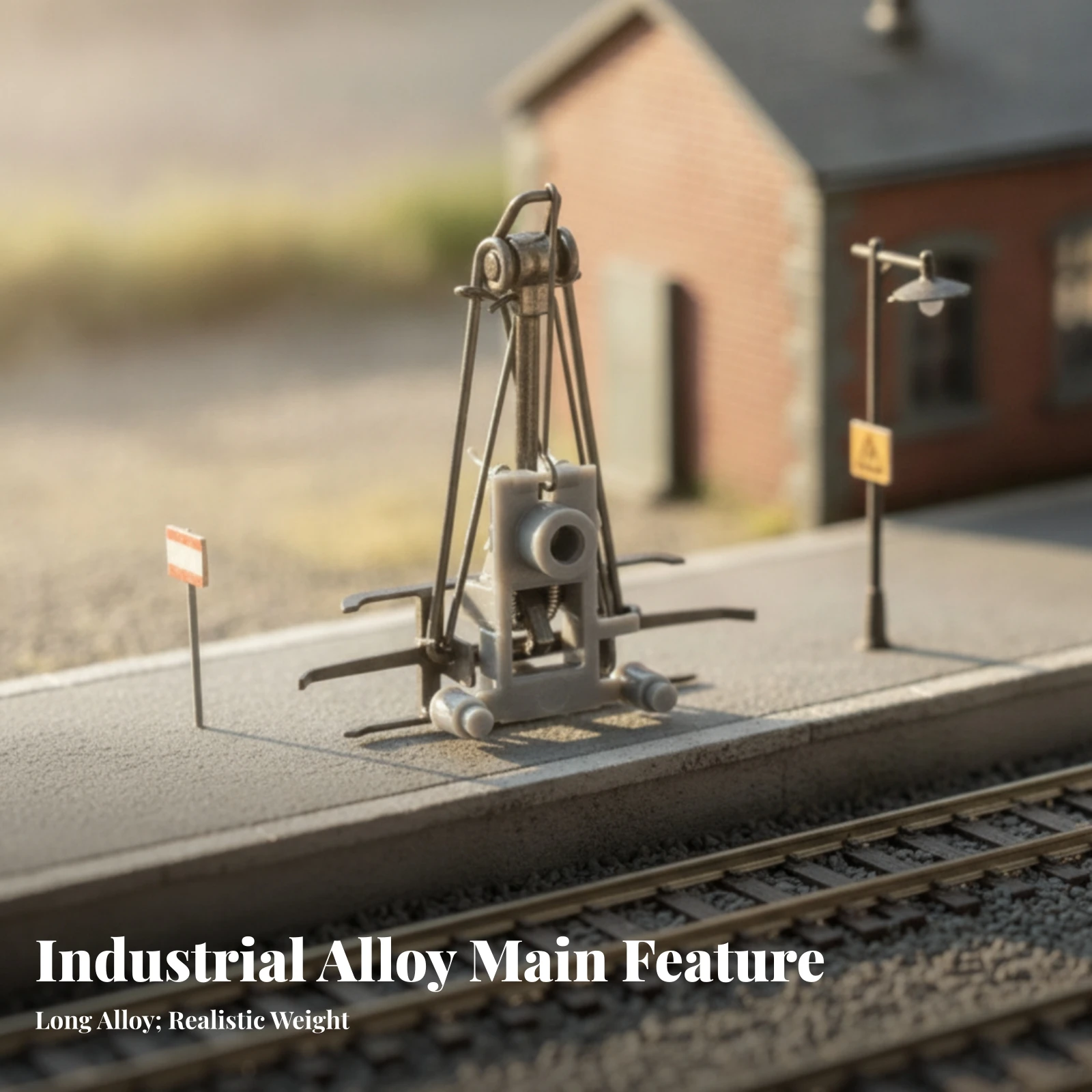 Train Antenna Frame Conductive Single-Arm Antenna Frame HO Scale Train Part for Railway Hobbyists