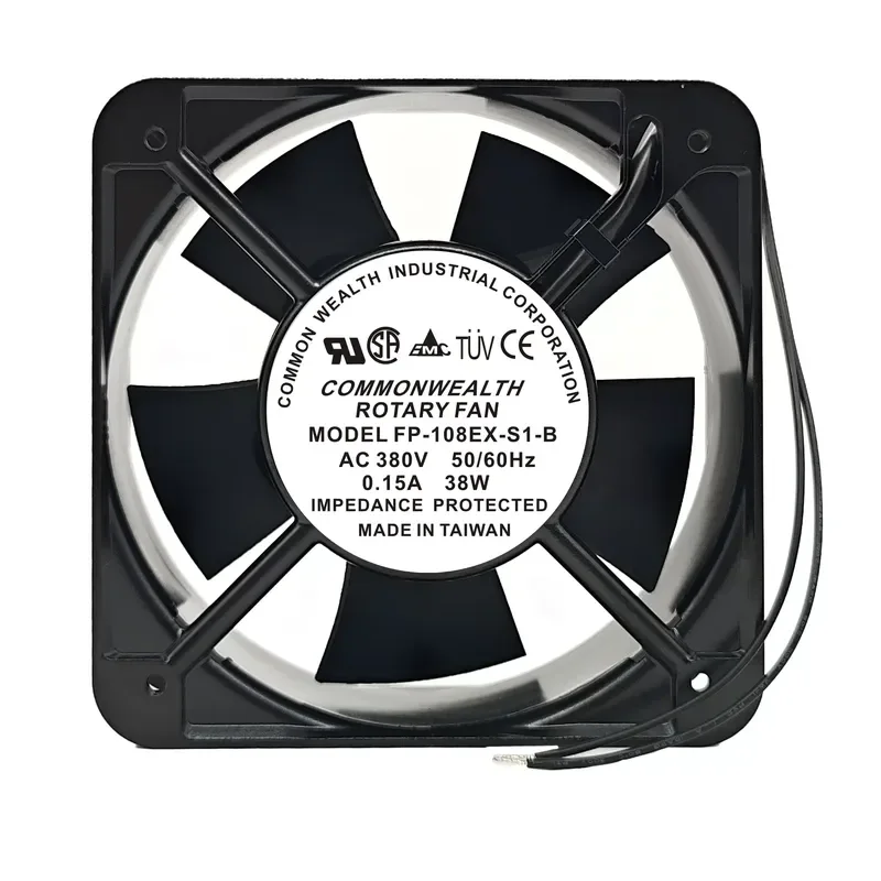 for Taiwan Sanxie FP-108 EX-S1-B/S 220V 380V 15050 38W Square Distribution Box Fan
