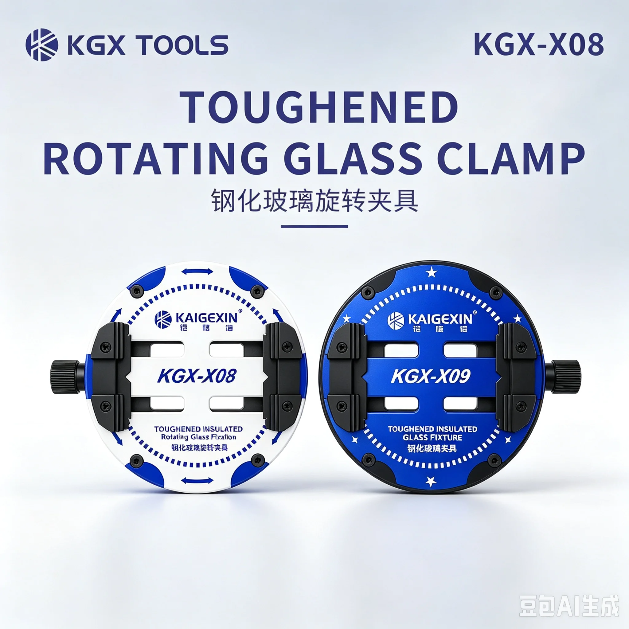 KGX Rotary Universal Fixture,High Temp Resistant Glass 500℃, 360° Rotation Clamp,For Phone Motherboard CPU Chip Repair