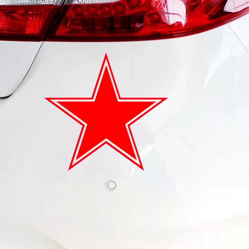 Red Star Car Sticker Waterproof Vinyl Decal Car Auto Stickers 2109#