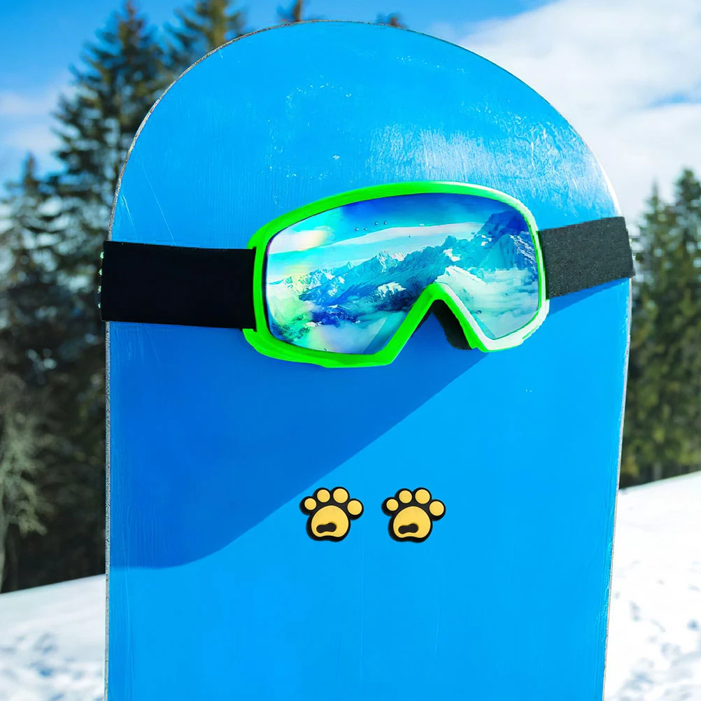 

8 PCS Ski Stickers Skateboard Grip Pads Dog Foot Anti Slip Silica Gel Antislip Paw