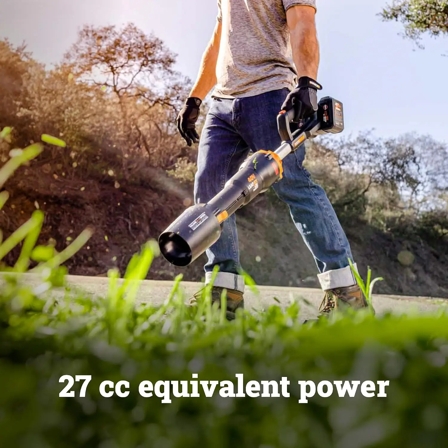 Cordless Leaf Blower, 40V Electric Blower for Leaf Removal, WG585.9 | Battery & Charger Not Included, Brushless Power, 620CFM &