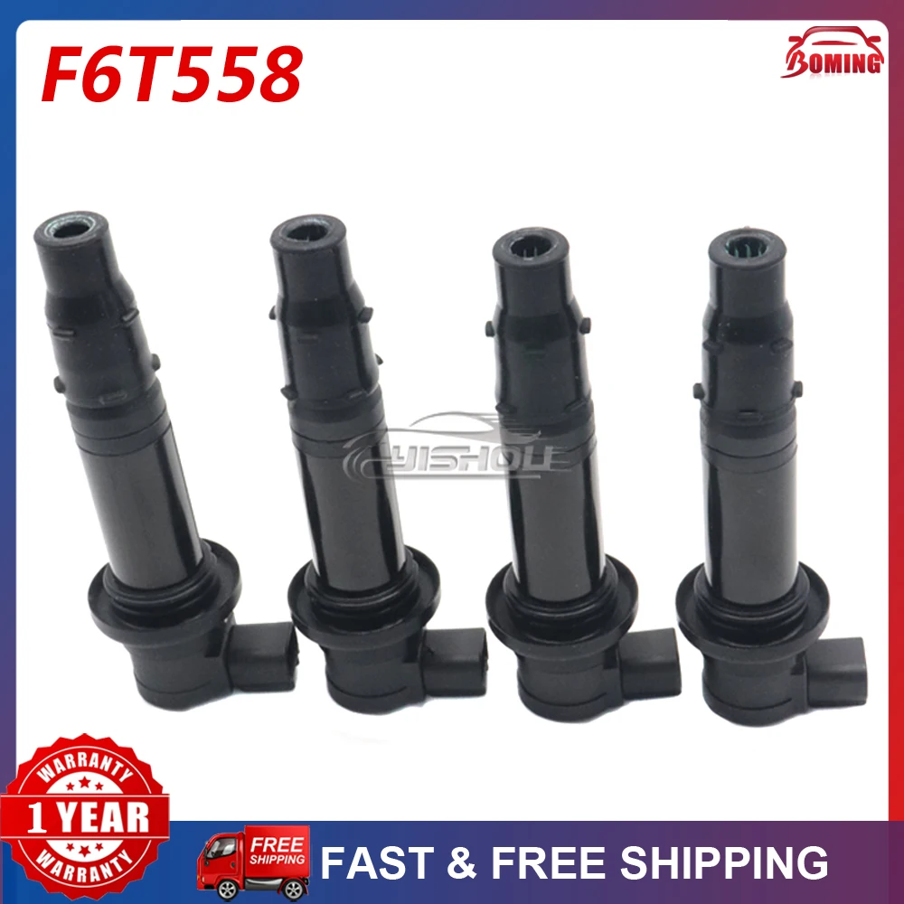 F6T558 Ignition Coil For Yamaha YZF R1 R6 R6S VMX V Max R6 RJ15 Bj YZF R1FZ8 2002-2017 5PW-82310-00-00 39P-82310-10-00