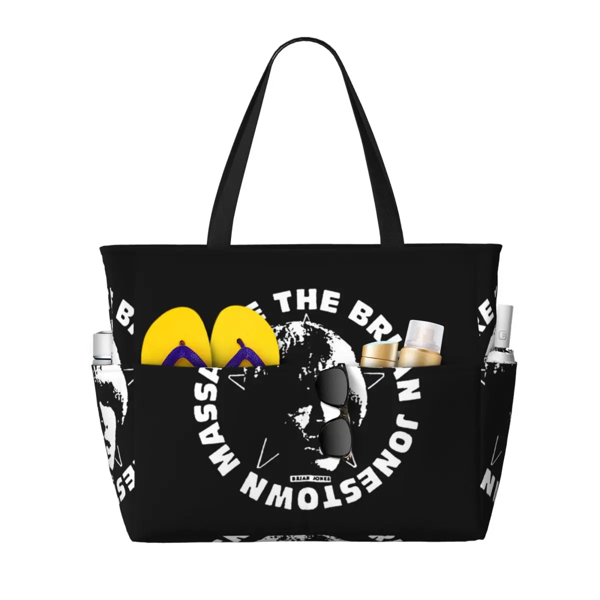 

Пляжная большая сумка Brian Jonestown Massacre, спортивная сумка для занятий йогой, большая большая сумка, женская дорожная сумка, сумка для фитнеса