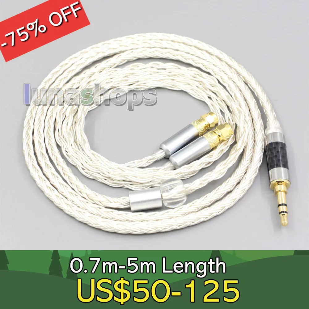 16 Core OCC Silver Plated Earphone Cable For HiFiMan HE400 HE5 HE6 HE300 HE4 HE500 HE6 LN007236