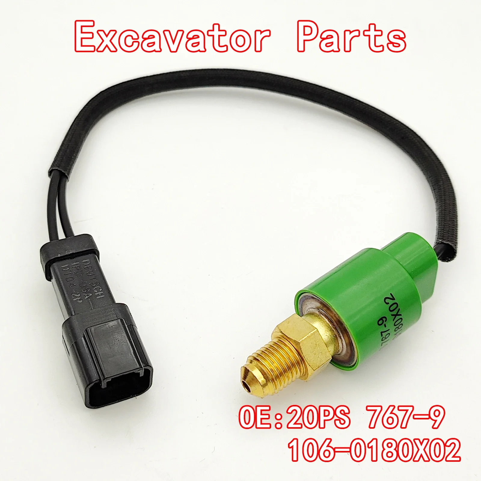 

20PS767-9 106-0181X02 Hydraulic Oil Pressure Sensor Switch 20PS7679 1060181, Suitable for Caterpillar Excavator 320B 320C E320D