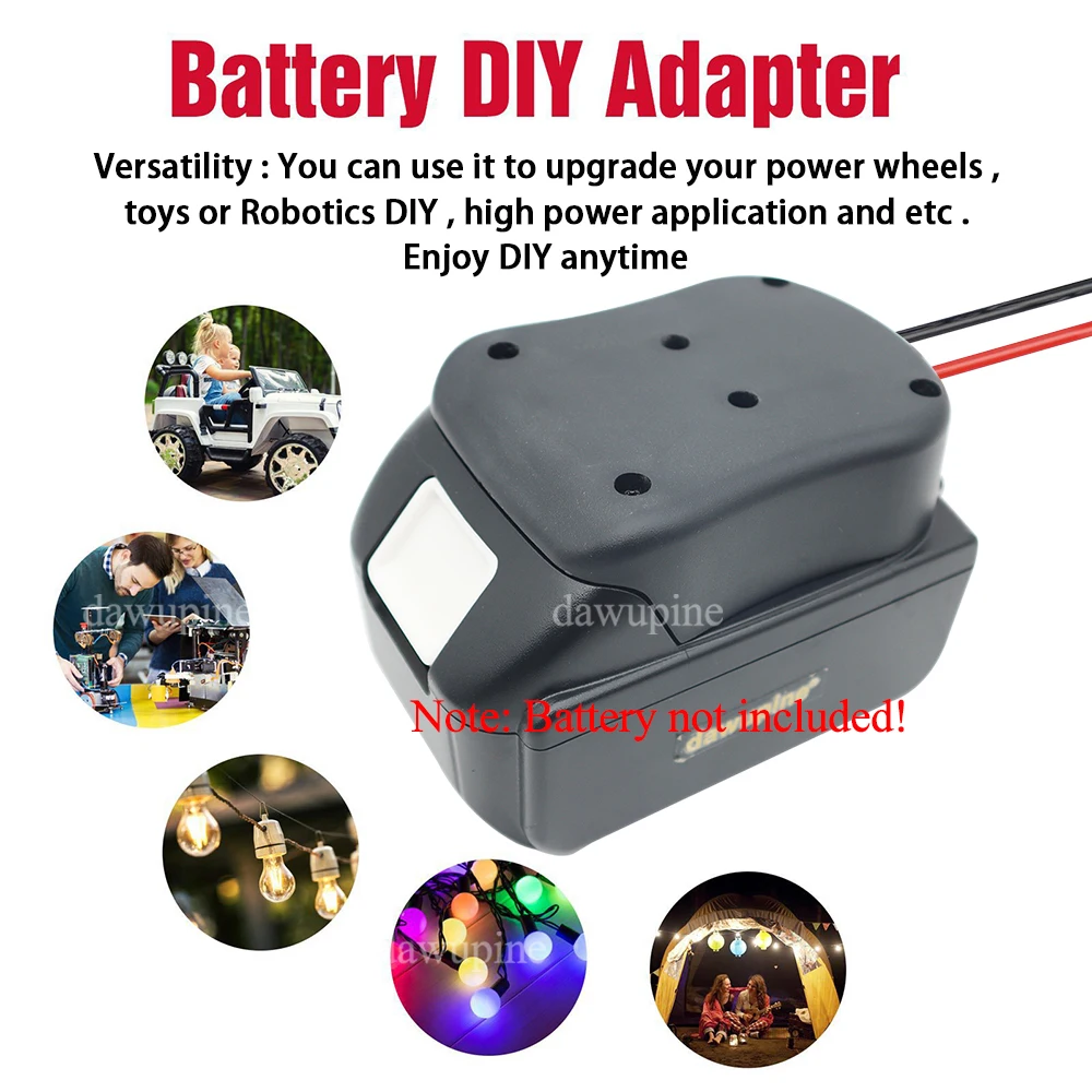 Power Wheels DIY-Adapterkabel für Makita, Milwaukee, Dewalt 18V 20V Akku, für Peg-Perego Kinderfahrzeuge – Detail 8