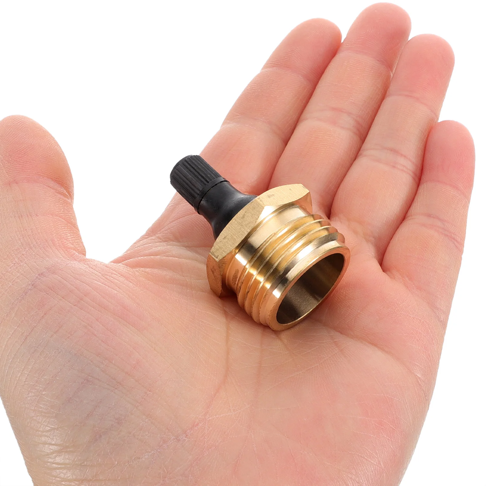

Brass Antifreeze Valve Nozzle Blowout Plug for RVs Boats Water Heaters Frost Protection Natural Rubber Cap Replaceable Small
