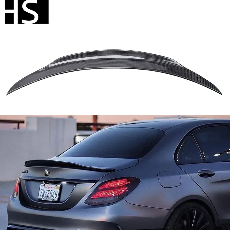 

Suitable for 14-21 Mercedes-Benz C-Class W205 4-door modified PSM carbon fiber rear spoiler