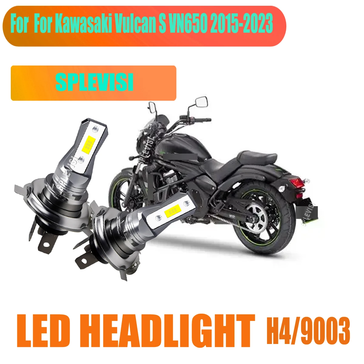 

LED H4 9003 Bright White Headlight Energy-Efficient with Long Lifespan For Kawasaki Vulcan S VN650 2015 2016 2017 2018 2019-2023