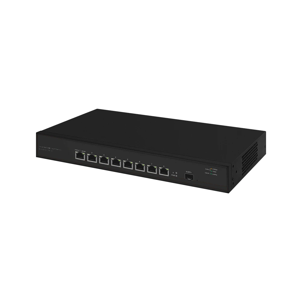 10Gbe SFP+ uplink 8 Ports 2.5Gbe 8023bt 90w POE Switch Web managed multi-gigabit Switch
