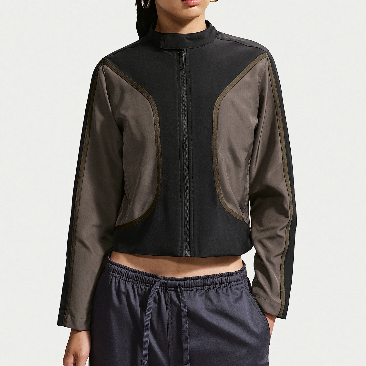 Nike genuine Sportswear Moto women's zipper short jacket IM8182-010