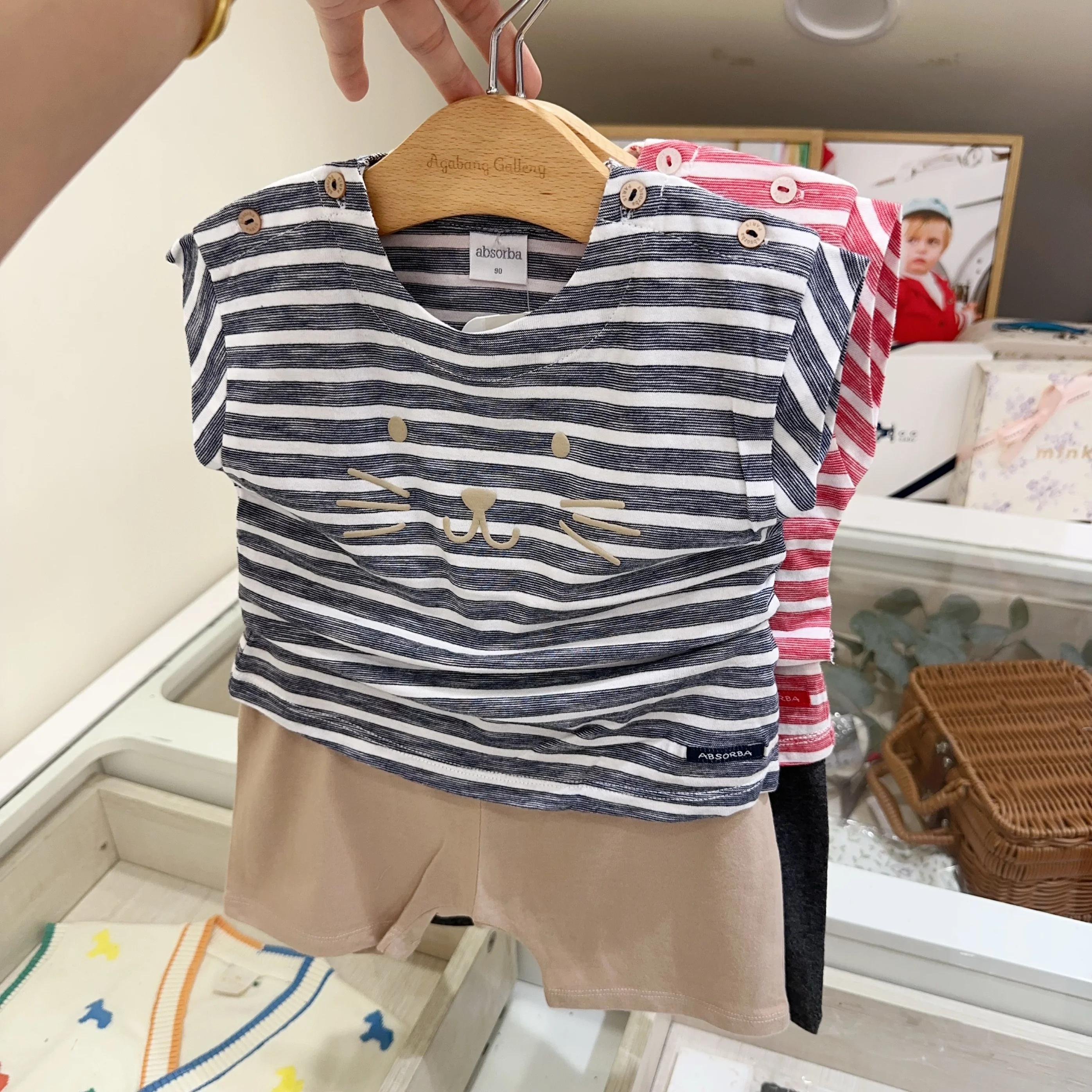 Cute Striped Short Sleeve T-Shirt And Shorts Set Casual Sportswear for Babies Boys Girls Summer Collection Fashionable Outfit