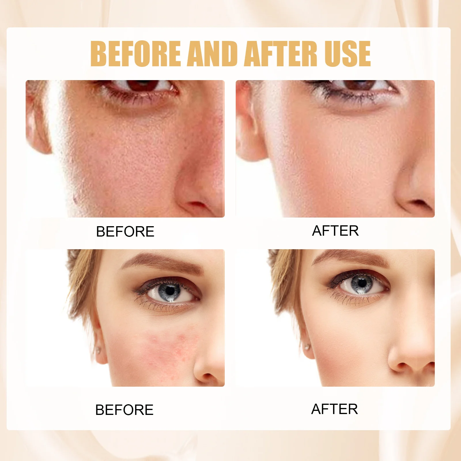 温度を変えるファンデーション、保湿、オイルコントロール、調整可能なカバレッジ、すべての肌のトーン、フェイスメイクに適しています