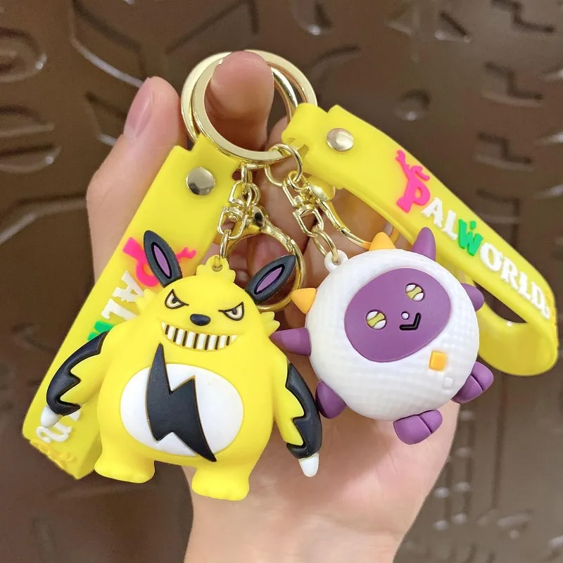 Neuer Palworld Chillet Cryolinx Chikipi Plüsch-Schlüsselanhänger, hochwertiges, niedliches Puppendesign, perfekt für Paare, Taschen oder Auto-Accessoires. – Detail 4