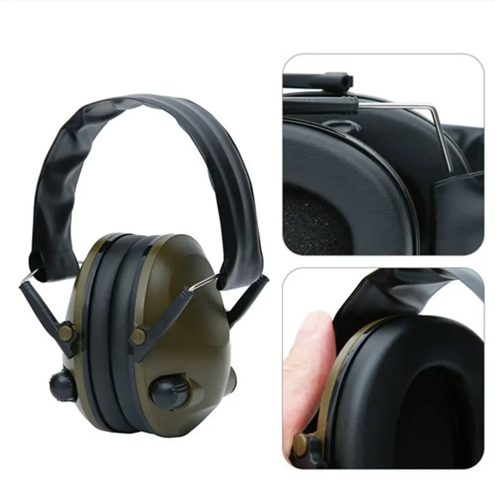 6s Tactic Shooting Earmuff Noise Reduction Foldable Hearing Protector Ear Protector Electronic Earmuff Tactical Earmuffs