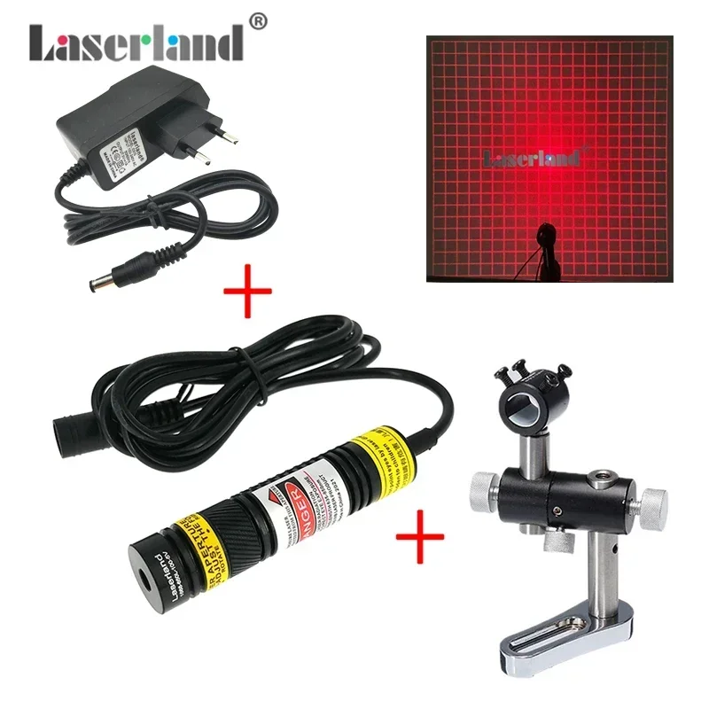 20x20 Grid 650nm Red Grating Laser Module 3D Structural Light Source Scanner Scanning