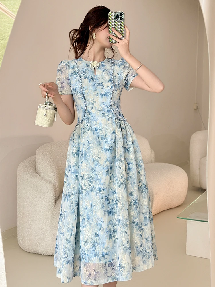 فستان سهرة رسمي حلو عتيق للسيدات أنيق لحفلات أعياد الميلاد مطوي سوينغ رداء نسائي للحفلات الراقصة فيستدوس فستان نسائي