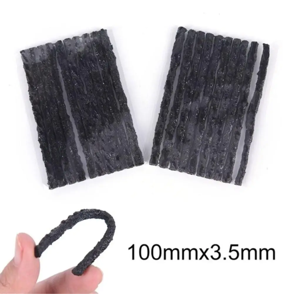 10pcs 100mmx3.5mm Tire Repair Tendon Car And Motorcycle Tubeless Seal Strip Plug Bike Car Tyre Repair Tools Puncture For Tire R