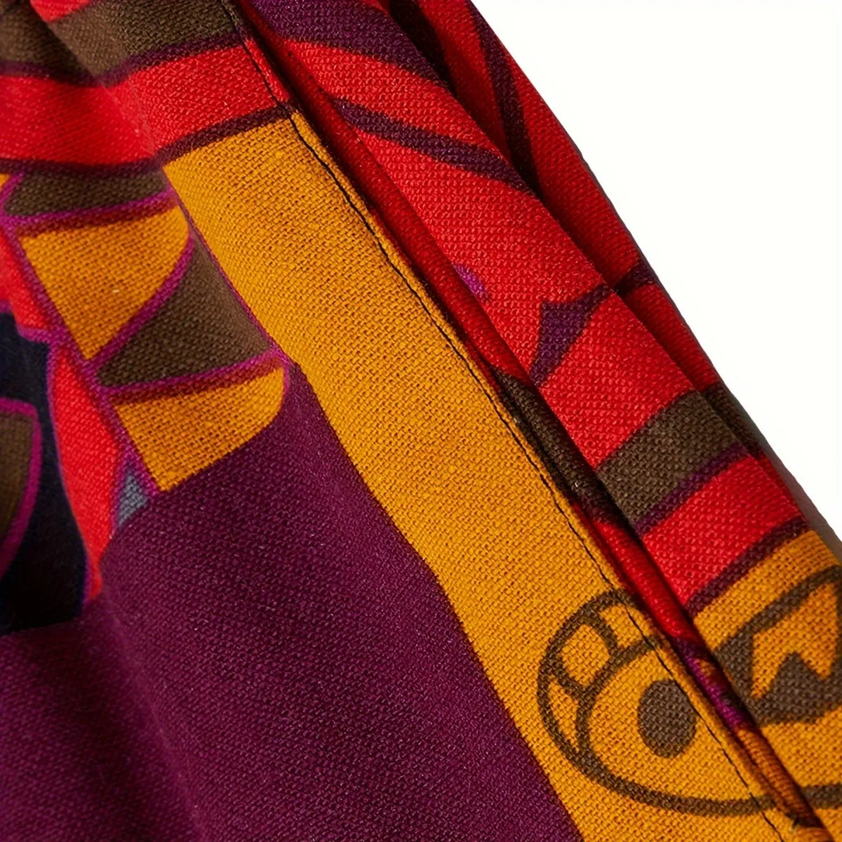 الرجال أنيق خمر سراويلي حريمي قطرة المنشعب تصميم بناطيل كاجوال تنفس فضفاضة تناسب بوهو السراويل طباعة عشوائية ركض #5