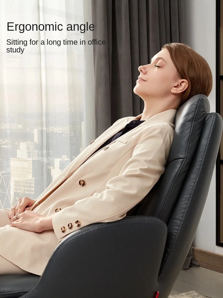 Simple Furniture Imported First Layer Leather Sofa Single Office Chair