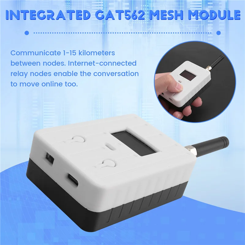 Meshtastic Tracker Hand Mesh Radio Device Lora Node Repeater NRF52840 BLE Wireless Lorawan GPS Tracker