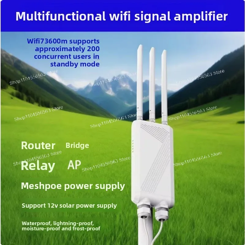 Long-distance outdoor signal booster Wi-Fi 567/3600 Mbps wireless AP