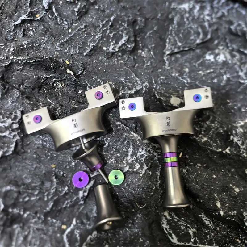 Multi-purpose Titanium Alloy 9025 Reverse Clip Split Slingshot High-precision Outdoor Screw Quick Press Shooting EDC Tool