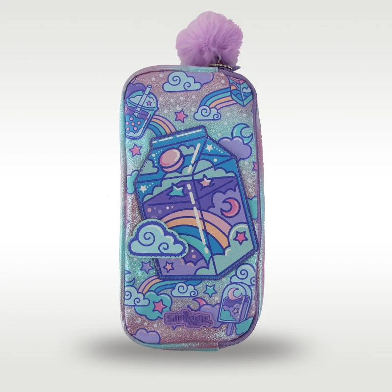 

Детская сумка-карандаш Rainbow Beverage Hedgehog, клатч для девочек, крутые детские принадлежности для хранения канцелярских принадлежностей